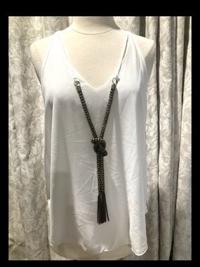 NWT bebe 2b embellished neck tank top